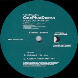 画像1: $ A.T.F.C. Presents OnePhatDeeva / In And Out Of My Life (Farm Records) Planet Rio / Summer Madness (none) YYY483-5252J-3-3