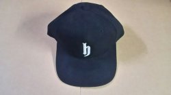 画像1: DJ HONDA HAT 黒 帽子 CAP (刺繡あり) Y1 後程済