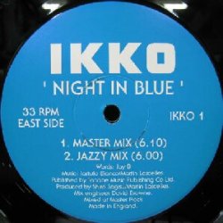 画像1: $ IKKO / NIGHT IN BLUE 川井郁子 レコード盤 pro. 鷺巣詩郎  (IKKO 1) YYY0-49-56-57 後程済