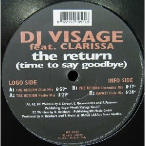 画像: $ DJ VISAGE feat.CLARISSA / THE RETURN (TIME TO SAY GOODBYE) HTL 9902 Y20