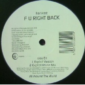 画像: FRAMKEE / F U RIGHT BACK  原修正