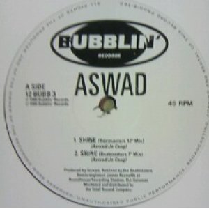 画像: $ ASWAD / SHINE (12 BUBB 3) 白穴ジャケ YYY2-21-6-7? 後程済