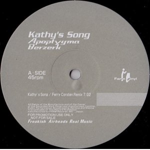 画像: $ Apoptygma Berzerk / DJ Flying Dutchman – Kathy's Song (Ferry Corsten Remix) / Everlasting Love (none) YYY9