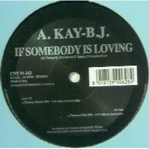 画像: $ A.KAY-B.J. / IF SOMEBODY IS LOVING (CNT 21-243) Y2+ 後程済