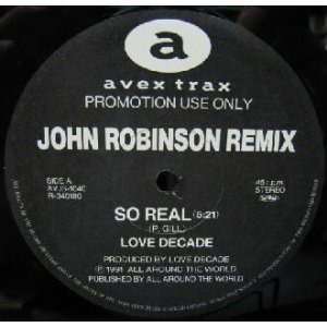 画像: LOVE DECADE / SO REAL (JOHN ROBINSON REMIX)