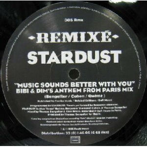 画像: $ Stardust / Music Sounds Better With You (Remixé) 2枚組 (Roulé – 305 Rmx) Roule – 305 Rmx YYY298-3732-15-15 後程済