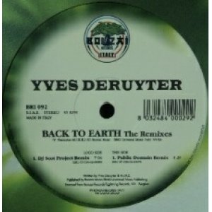 画像: $ Yves Deruyter / Back To Earth (The Remixes)  原修正 (BRI 092) Y40?