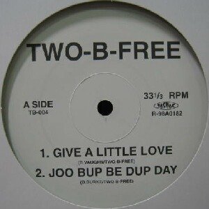 画像: $ TWO-B-FREE / GIVE A LITTLE LOVE (TB-004) CAN'T LIVE WITHOUT YOUR LOVE (Tamiko Jones) 原修正