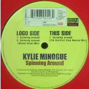 画像: $ KYLIE MINOGUE / SPINNING AROUND (8 89254 6) YYY33-665-1-1 後程済