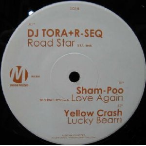 画像: $ DJ TORA + R-SEQ / Road Star (MR-0091) Sham / Poo Love Again * Yellow Crash / Lucky Beam YYY485-5271-2-2 後程済