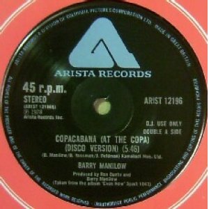 画像: $ BARRY MANILOW / COPACABANA (AT THE COPA) UK (ARIST 12196) YYY0-68-4-4