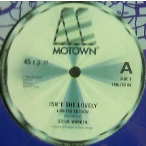 画像: %% STEVIE WONDER / ISN'T SHE LOVELY (TMGLTD 06) 可愛いアイシャ YYY5-57-3-3 後程済