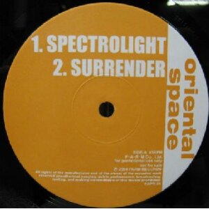 画像: $ ORIENTAL SPACE / SPECTROLIGHT (FAPR-54) SURRENDER / MASAMUNE / HAPPY HOUR Y20