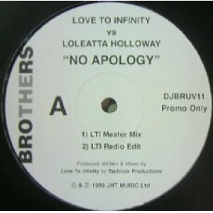 画像: %% LOVE TO INFINITY VS LOLEATTA HOLLOWAY / NO APOLOGY (DJBRUV11) Y? 未確認