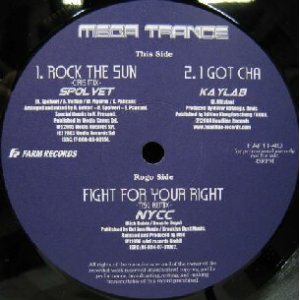 画像: $ NYCC / FIGHT FOR YOUR RIGHT (MSG REMIX) ROCK THE SUN (CIRIS MIX) KAYLAB / I GOT CHA (FAPR-49) Mega Trance Y? 在庫未確認