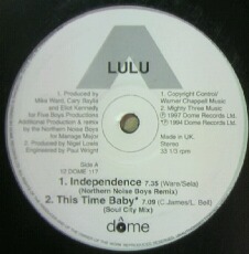 画像1: $ LULU / INDEPENDENCE (12 DOME 117) 1997 (UK 穴) Y1 後程済