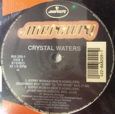 画像1: $ CRYSTAL WATERS / GYPSY WOMAN (868 209-1) US盤 ラスト YYY0-84-1-2
