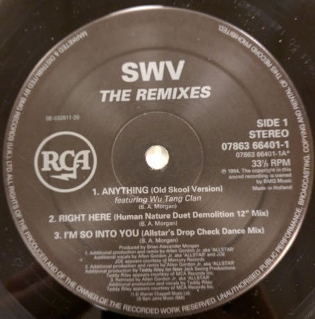 画像2: $ SWV / THE REMIXES (EU) Anything * Right Here * I'm So Into You * Weak * Downtown * You're Always On My Mind (07863 66401-1) YYY477-5083-6-6+2