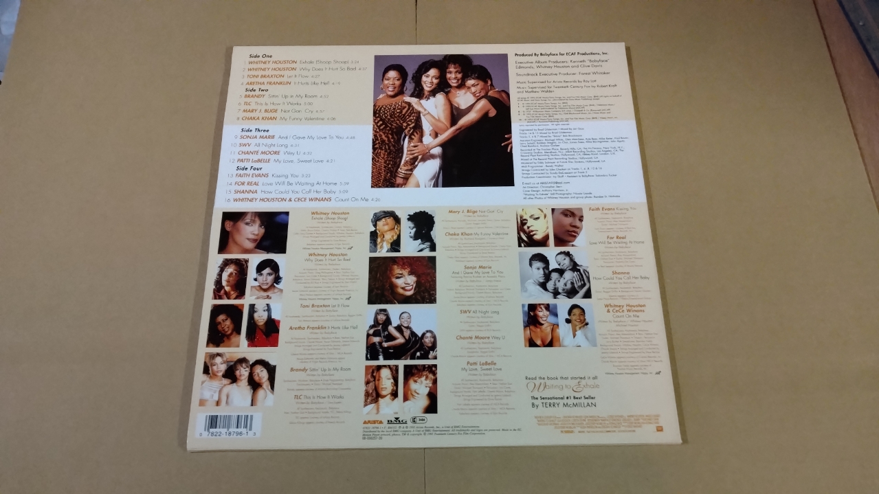 画像2: $ Various / Waiting To Exhale - Original Soundtrack Album (07822-18796-1) 破れ YYY339-4182B-7-7 後程済