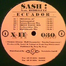 画像1: $ Sash ! Feat. Rodriguez – Ecuador (X-IT 030) YYY327-4149-8-37 後程済
