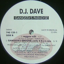 画像1: $ D.J. DAVE / GANGSTA'S PARADISE (740 139-1) DJ Dave / Gangsta's Paradise 原修正 YYY482-5246-1-20-4F