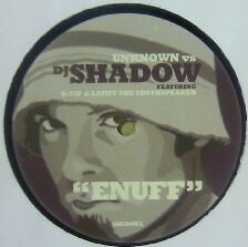 画像1: UNKNOWN vs DJ SHADOW / ENUFF
