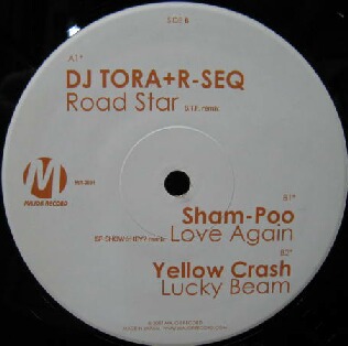 画像1: $ DJ TORA + R-SEQ / Road Star (MR-0091) Sham / Poo Love Again * Yellow Crash / Lucky Beam Y4