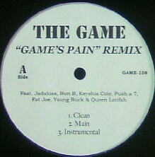 画像1: THE GAME / GAME'S PAIN REMIX