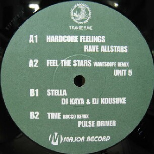 画像1: $ Rave Allstars / Unit 5 / DJ Kaya & DJ Kousuke / Pulsedriver ‎– Hardcore Feelings / Feel The Stars (Wavescope Remix) / Stella / Time (Rocco Remix) (MR-0022) Y6