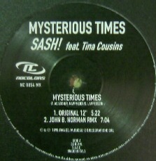 画像1: $ Sash! Feat. Tina Cousins / Mysterious Times (NC 0054 MX) 穴 YYY239-2653-4-8 後程済