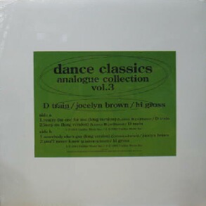 画像1: $ dance classics analogue collection vol.3 (VIJP-2005) D train / you're the one for me * keep on　hi gross / you'll never know　YYY61-1293-2-3