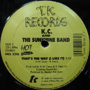 画像1: $ KC & The Sunshine Band / THAT'S THE WAY (I LIKE IT) Get Down Tonight (HCL 2216) YYY31-634-5-49