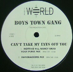 画像1: $ BOYS TOWN GANG / CAN'T TAKE MY EYES OFF YOU REMIX (12 BIG 1) 君の瞳に恋してる YYY85-1546-8-8