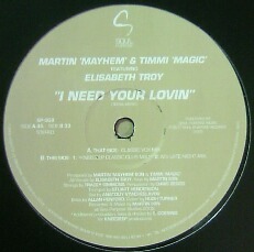 画像1: $ MARTIN'MAYHEM' & TIMMI MUSIC /. I NEED YOUR LOVIN (SP 008) YYY222-2381-5-13  原修正