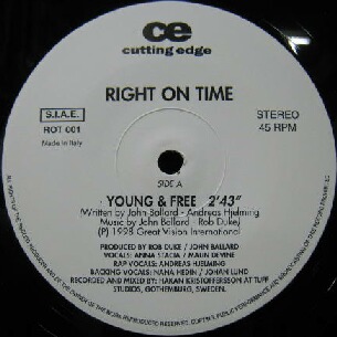 画像1: RIGHT ON TIME / YOUNG & FREE